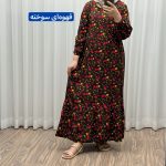 پیراهن ترکمنستان گلریز چین دار 763 - تصویر 4