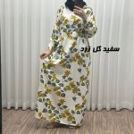 پیراهن جلو دکمه گلدار 766 - تصویر 5
