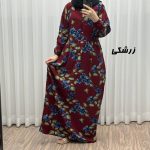 پیراهن جلو دکمه گلدار 766 - تصویر 4