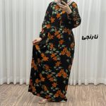 پیراهن جلو دکمه گلدار 766 - تصویر 8
