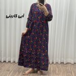 پیراهن ترکمنستان گلریز چین دار 763 - تصویر 10