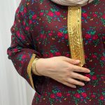 پیراهن ترکمنستان گل نقلی 764 - تصویر 5