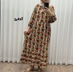 پیراهن ترکمنستان گلریز چین دار 763 - تصویر 9