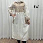 پیراهن کفتان لنین تیکه دوزی 771 - تصویر 5