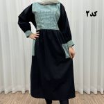 پیراهن کفتان لنین تیکه دوزی 771 - تصویر 8
