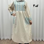 پیراهن کفتان لنین تیکه دوزی 771 - تصویر 7