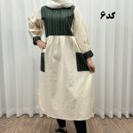 پیراهن کفتان لنین تیکه دوزی 771 - تصویر 3
