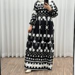 پیراهن فلور بوگاتی مدل گوله برفی 769