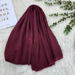 شال پلیسه ساده تکرنگ کد 800