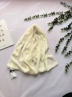 شال کریشه ساده سفید کد 793