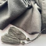 شال موهر ساده خاکستری کد 791 - تصویر 2