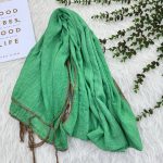شال ساده نخی دندان موشی وارداتی کد 989 - تصویر 5