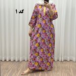 پیراهن نخی سه بعدی طلاکوب طرحدار کد 1063
