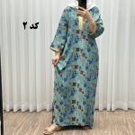 پیراهن نخی سه بعدی طلاکوب طرحدار کد 1063 - تصویر 4