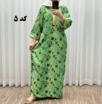 پیراهن نخی سه بعدی طلاکوب طرحدار کد 1063 - تصویر 8
