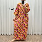 پیراهن نخی سه بعدی طلاکوب طرحدار کد 1063 - تصویر 10