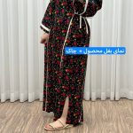 پیراهن ترکمنستان نوارسفید کد 1065 - تصویر 15