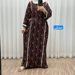 پیراهن ترکمنستان نوارسفید کد 1065