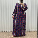 پیراهن ترکمنستان نوارسفید کد 1065 - تصویر 13
