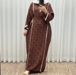 پیراهن ترکمنستان نوارسفید کد 1065 - تصویر 9