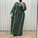پیراهن ترکمنستان نوارسفید کد 1065 - تصویر 4