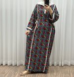 پیراهن ترکمنستان نوارسفید کد 1065 - تصویر 2