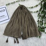 شال طرح دار نخ کریشه پفکی کد 880