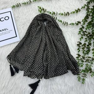 مدل شال طرحدار نخ کریشه