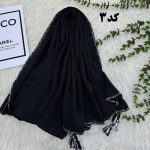 شال برشکا بلک چری دور گان دوزی گد 949 - تصویر 4