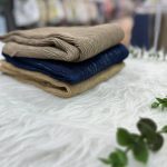شال پلیسه لمه دار ساده کد 916 - تصویر 4