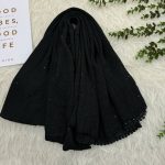 شال برشکا ساده دور عدسی کار شده کد 970