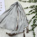 شال برشکا ساده دندان موشی وارداتی کد 988 - تصویر 5