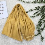 شال برشکا ساده لب عدسی وارداتی کد 947 - تصویر 2