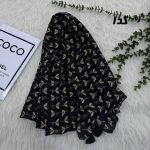شال مشکی طرح‌بندی کد 875