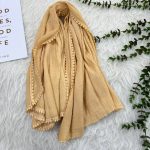 شال برشکا ساده لب عدسی وارداتی کد 947 - تصویر 4