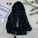 شال مشکی طرح‌بندی کد 875 - تصویر 4