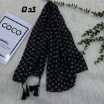 شال مشکی طرح‌بندی کد 875 - تصویر 3