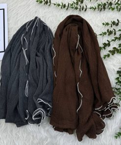 شال برشکا وارداتی دور مرواریدی کد 987