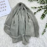 شال حریر مجلسی وارداتی کد 991 - تصویر 2