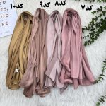 شال حریر ساتن راه راه کد 985 - تصویر 8