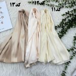 شال حریر ساتن راه راه کد 985 - تصویر 9