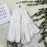 شال برشکا ساده دندان موشی وارداتی کد 988 - تصویر 2