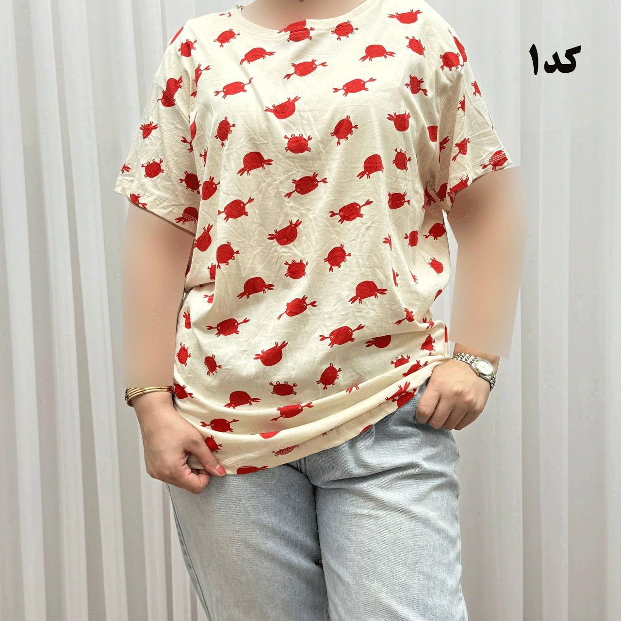 1-XXL تیشرت طرحدار H&M کد 1170 - تصویر 1