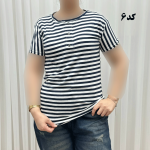 تیشرت H&M راه راه دکمه نما 1165 - تصویر 8