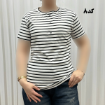 تیشرت H&M راه راه دکمه نما 1165 - تصویر 6