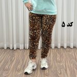 شلوار مخمل راحتی پلنگی کد 1210 - تصویر 7