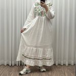 پیراهن وارداتی مدل سلن گلدوزی کد 1248 - تصویر 6