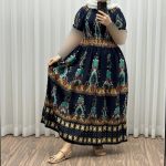 پیراهن وارداتی کریشه آستین کوتاه کد 1181 - تصویر 3