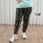 شلوار مخمل راحتی طرحدار کد 1208