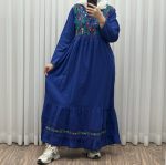 پیراهن وارداتی مدل سلن گلدوزی کد 1248 - تصویر 4